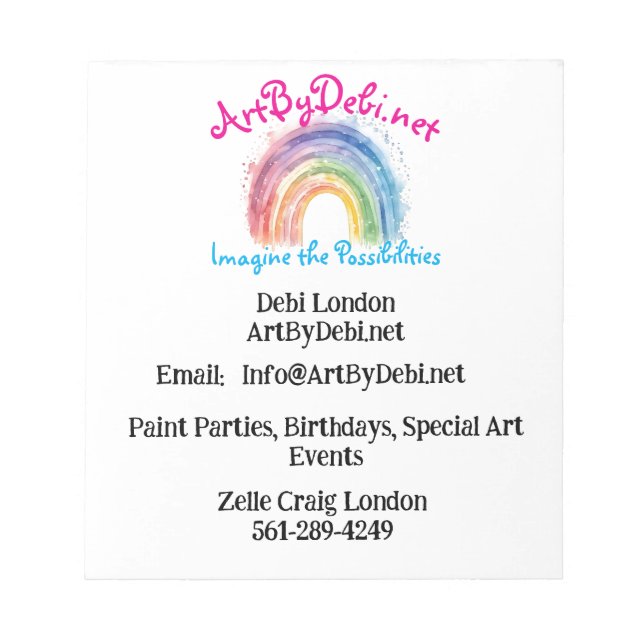 Bloc-note Art De Debi, Papier (Devant)