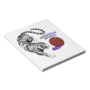 Bloc-note Art graphique du tigre moderne