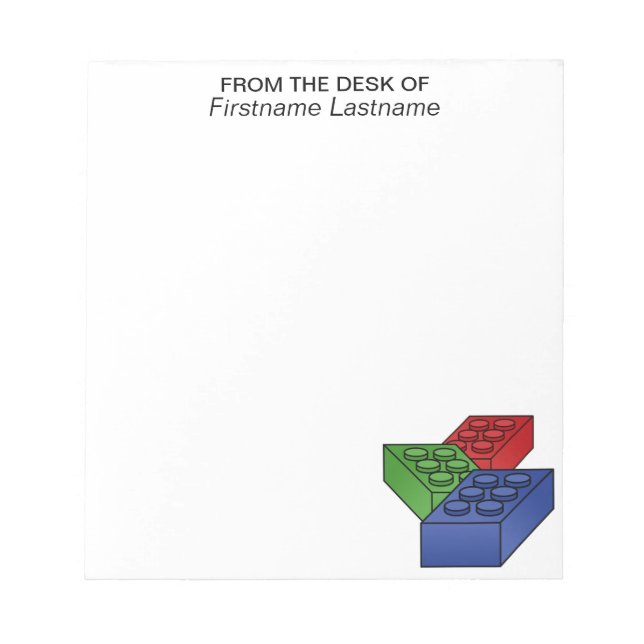 Bloc-note Art Jouet pour enfants - Blocs de construction (Devant)