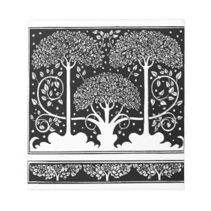 Bloc-note Art Nouveau Tree Beardsley Motif