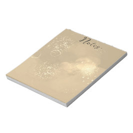 Bloc-note Art romantique parties scintillant rose