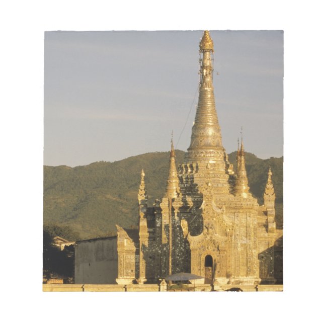 Bloc-note Asie, Myanmar, lac Inle. Pagodes. (Devant)