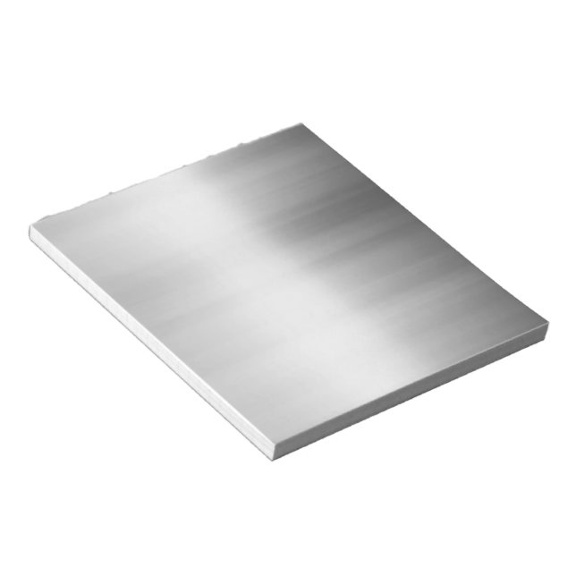 Bloc-note Aspect métallique en acier inoxydable (Incliné)