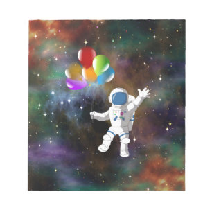 Bloc-note Astronaut avec ballons