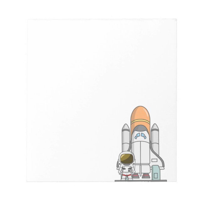 Bloc-note Astronaut et vaisseau spatial (Devant)