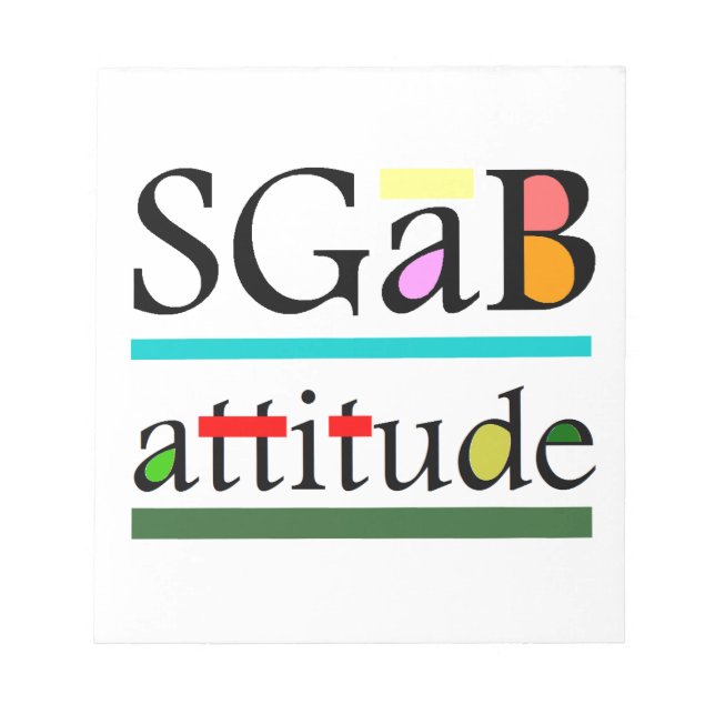 Bloc-note Attitude de sgab (Devant)