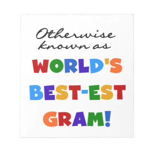 Bloc-note Autrement connu comme les meilleurs cadeaux de Gra