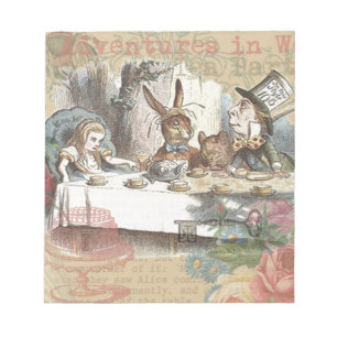 Bloc-note Aventures d'Alice au Pays des Merveilles Art de la