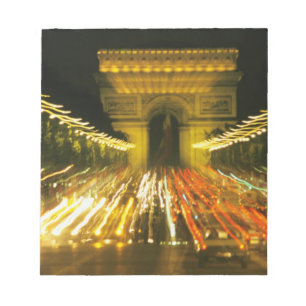 Bloc-note Avenue des Champs-Elysees, Arc de Triomphe,