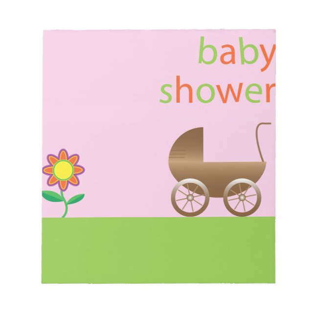 Bloc-note Baby shower (Devant)