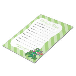 Bloc-note Baby shower de tortue mignonne - Voeux