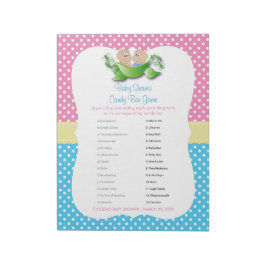 Bloc-note Baby shower Twin - Deux Pois Dans Un Jeu Pod Candy