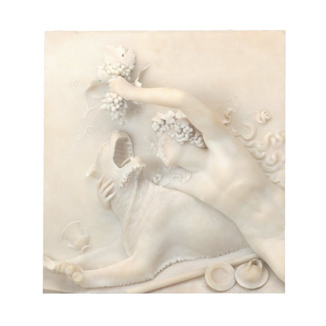 Bloc-note Bacchus nourrir une panthère (Devant)