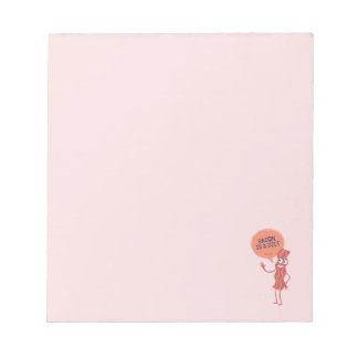 Bloc-note Bacon est un aliment