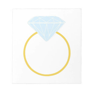 Bloc-note bague en diamants