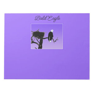 Bloc-note Bald Eagle at Sunset - Art original de la faune