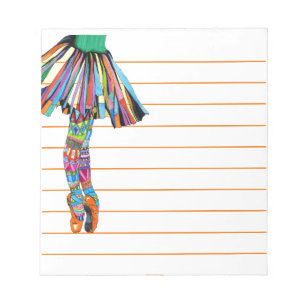Bloc-note Ballerine heureuse