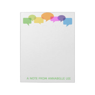 Bloc-note Ballons de la parole