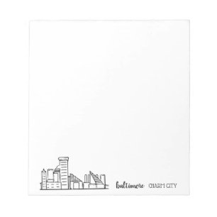 Bloc-note Baltimore Skyline