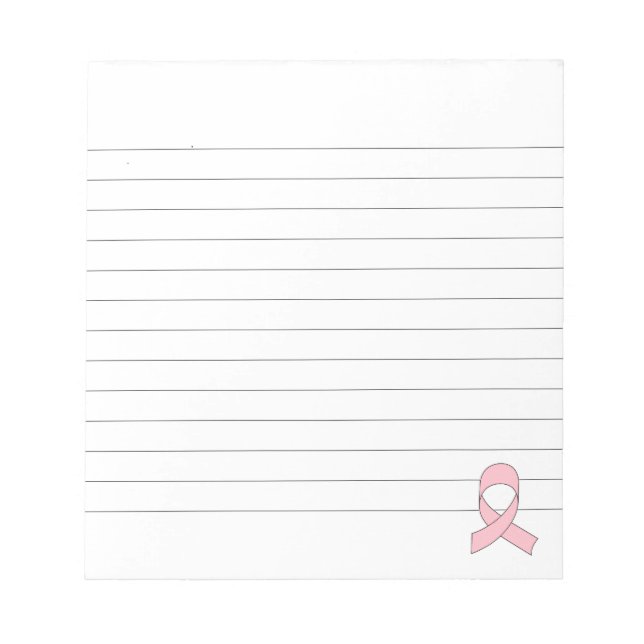 Bloc-note Bande de ruban rose (Devant)