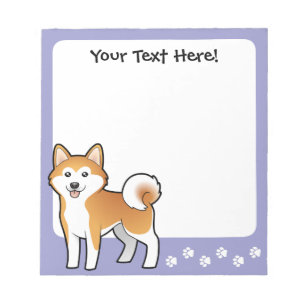 Bloc-note Bande dessinée Akita Inu/Shiba Inu