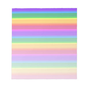 Bloc-note Bandes arc-en-ciel irrégulières