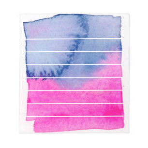 Bloc-note Bandes d'aquarelle Abstraites