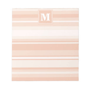 Bloc-note Bandes de pêche monogramme
