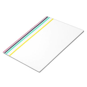 Bloc-note Bandes horizontales colorées