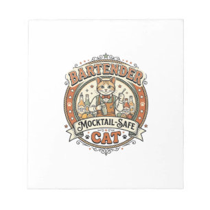 Bloc-note Barman Mocktail-Safe Cat Barman Mocktail-Saf
