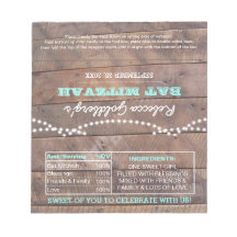 Barnwood Lights Turquoise Bat mitzvah Wrappers