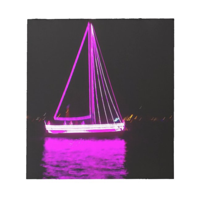 Bloc-note Bateau Violet (Devant)
