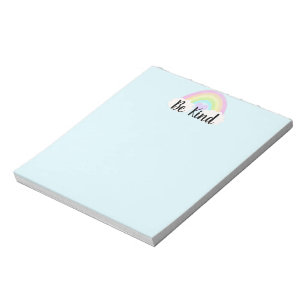 Bloc-note Be Kind Pastel Aquarelle Rainbow