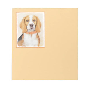 Bloc-note Beagle Hound Dog Peinture Animal Art original