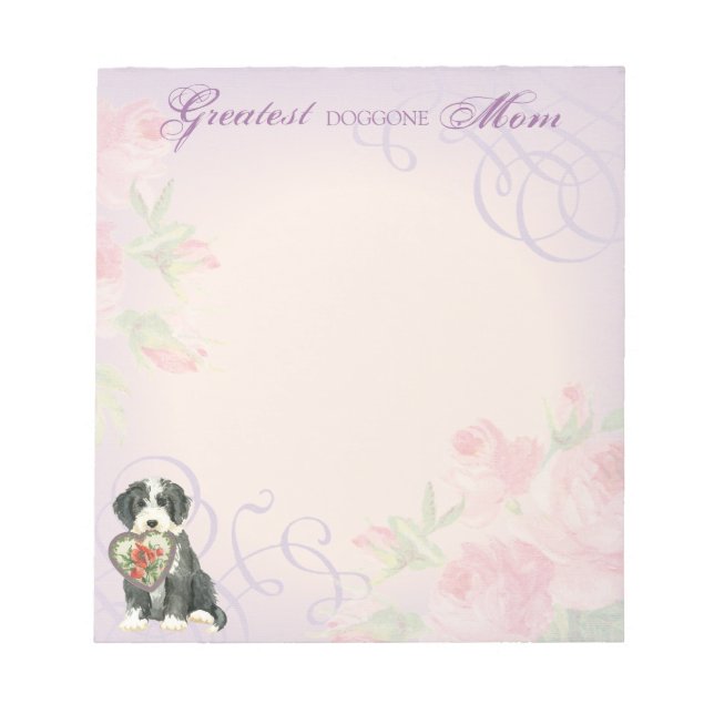 Bloc-note Beardie Heart Maman (Devant)