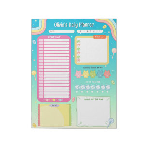 Bloc-note Beau-bonbons coloré Quotidien Planificateur Bloc-n