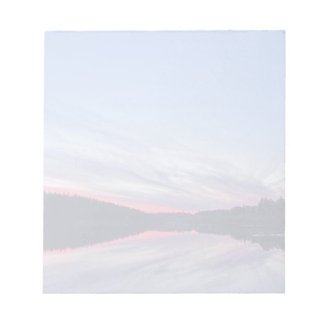 Bloc-note Beau coucher de soleil sauvage sur le lac Photo (Devant)