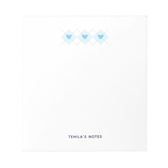 Bloc-note Beau Jacquard (Devant)