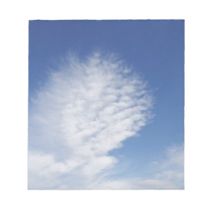 Bloc-note beautiful, big cloud