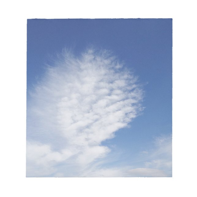 Bloc-note beautiful, big cloud (Devant)