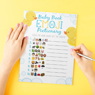 Bloc-note Bébé Canard en caoutchouc Emoji Baby Book Baby sho