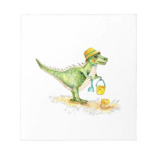 Bloc-note Bébé Dinosaure T-Rex sur la plage