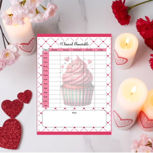 Bloc-note Bébés à théière _ Horaire clinique