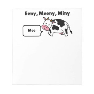 Bloc-note Bêê, Mêê, Miny, Moo Vache