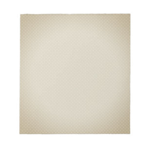 Bloc-note Beige White Polka Dot Simple Retro
