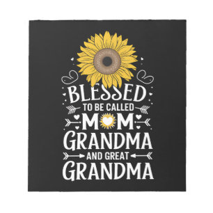 Bloc-note Béni D'Être Appelé Maman Grand-Mère Grand Tourneso