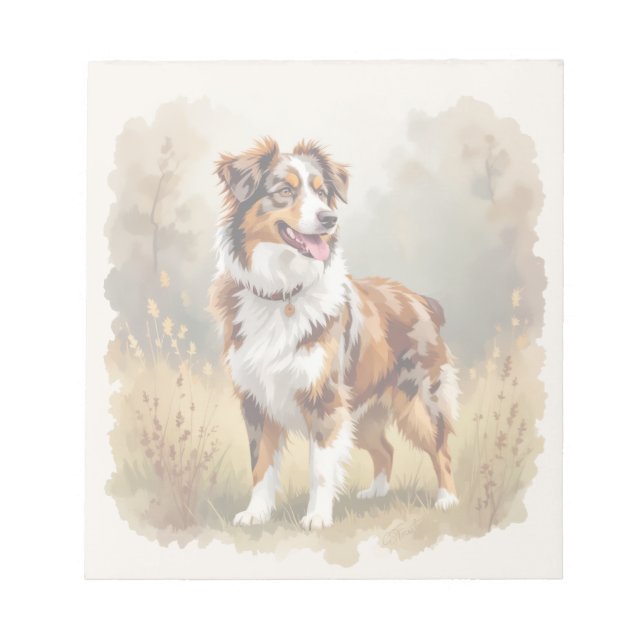 Bloc-note Berger Australien Red Merle Aussie (Devant)