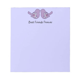 Bloc-note Best Friends Forever, BFF de mignons Inséparables
