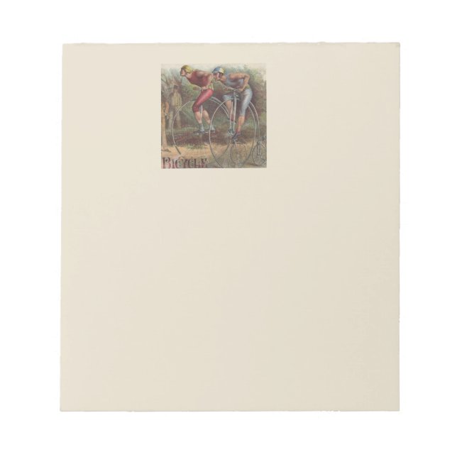 Bloc-note Bicyclettes victoriennes haute roue (Devant)