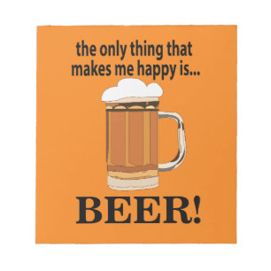 Bloc-note Bière de fête de bière